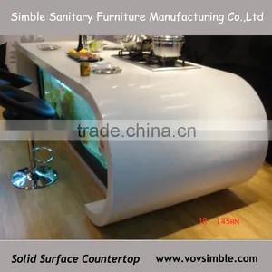China Manufactory Cheap Solid Surface Countertop,high Quality Man-made Stone Kitchen Countertops thumbnail-2