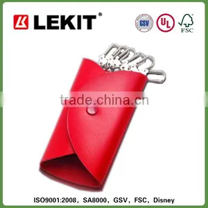 Leather Key Case With 6 Key Rings thumbnail-1