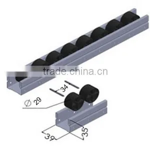 JY-2046F|Chain Plate Roller Track for Production Line |Anti Static Slide Rail for Industry thumbnail-2