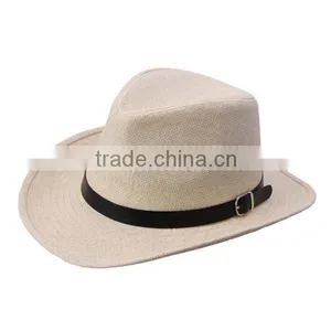 New Arrival Men Outdoor Plain Dyed Solid Color Hip Hop Cowboy Hat thumbnail-2