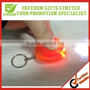 Mini Torch Customized Plastic Keychain Flashlight thumbnail-2
