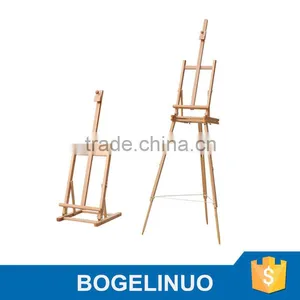 Bergino 78x78x202.7cm Wood Table Easel With Stands in Stock thumbnail-1