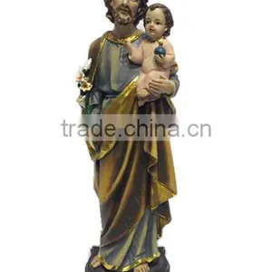 2016 Factory Jesus Polyresin the Father and Son Religious Statue Baby Jesus Figurine thumbnail-1