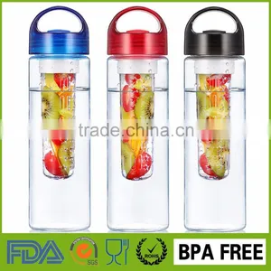 Clear Plastic Water Bottles Bpa Free Water Bottle Wholesale Fruit Infuser thumbnail-4