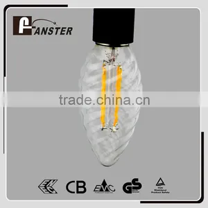 Clear Housing E27 Dimmable LED Filament Bulb C35 4w E14 B22 thumbnail-5