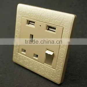 Electric Wall Switch and Socket Outlet Usb Plug Wall Socket thumbnail-5