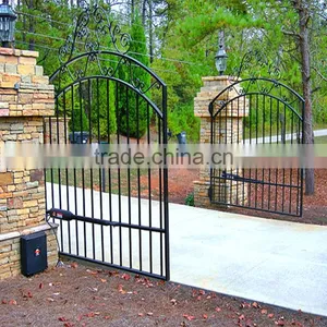 Custom Height and Colors Iron Pipe Gate Design Without Welding thumbnail-2
