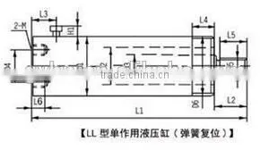 Professional Spring Return Hydraulic Cylinder thumbnail-2