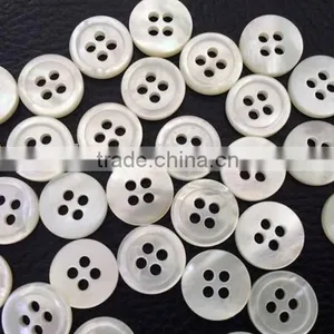 New Whitelip Mop Shell Shirt Buttons for Garment Accessories thumbnail-1