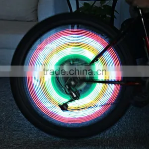 Bike Lights 32 LED Cycling Bicycle Bike Wheel Signal Tire Spoke Light For Ciclismo 32 Changes New Luces Led Bicicleta thumbnail-3