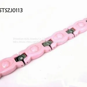 Valentine 's Day Gift Titanium Steel Bracelets Jewelry Embrossed Logo thumbnail-1