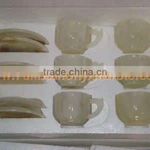 Modern Style MANUFACTURER AND EXPORTERS ONYX TEA CUPS SETS HANDICRAFTS thumbnail-3