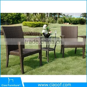 Synthetic Rattan 2 Seater Coffee Shop Cafe Rattan Furniture Wholesale thumbnail-1