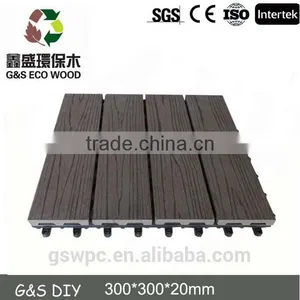 Outdoor Composite Decking Floor Tile for Outdoor,washing Room,Balcony/NEW WPC DIY Tiles/wood-plastic Composite Material thumbnail-2