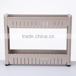 Plastic Bathroom Shelf With Two Layers Organizer thumbnail-3