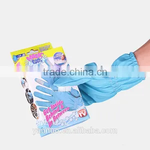 Household Cleaning Gloves, Magic Bristle Gloves, Rubber Coated Cotton Glove thumbnail-3