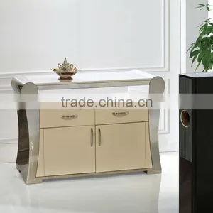 C362 Polished Stainless Steel &MDF Coffee Table for Living Home thumbnail-3