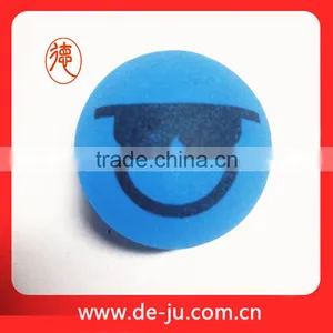 Cool Emoji With Sunglasses Printing Blue 1 Inch Rubber Balls thumbnail-1