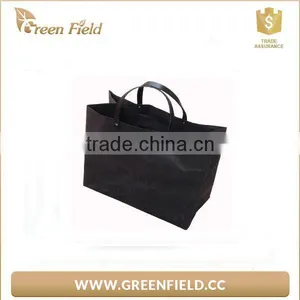 Environment Protection Kraft Paper Waterproof Durable Tote Handbags Manufacture Recycle Handbag thumbnail-4