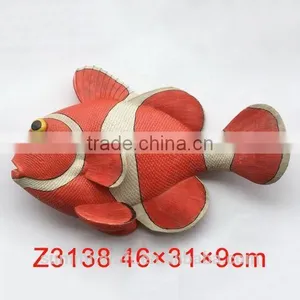 Custom Hand Painting Polyresin Clown Fish Figurine thumbnail-1