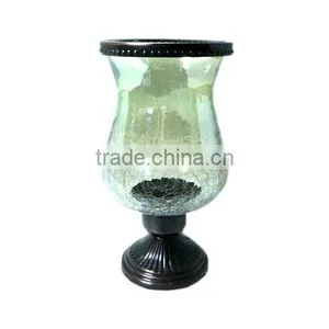 Footed Glass Candle Holder thumbnail-1