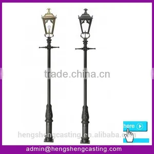China Hot Sell Outdoor Antique Double Arm Street Light Pole thumbnail-1