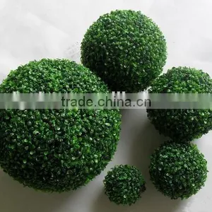 Plastic Grass Ball Ornament Factory Price Artificial Grass Topiary thumbnail-1