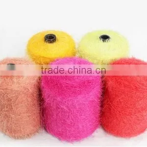 100%High Quality Polyamide Fancy Feather Yarn For Knitting Sweater thumbnail-2