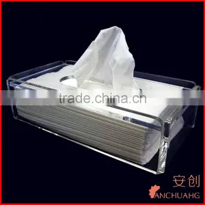 Wall Mounted Acrylic Book Shelf_clear Acrylic Tissue Box Holder thumbnail-1