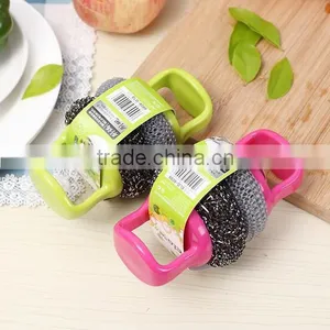 2 Pcs Kitchen Cleaning Brush Stainless Steel Wire Mesh Cleaning Brush thumbnail-2