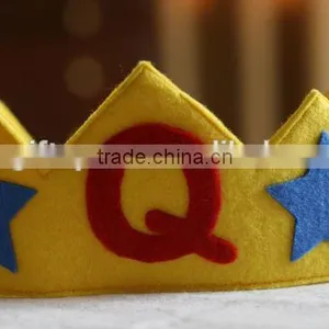 2017 China Hot Sale High Quality Handmade Promotional New Product Handmade Eco Friendly Cheap Wholesale Felt Rings Crown Shaped thumbnail-1