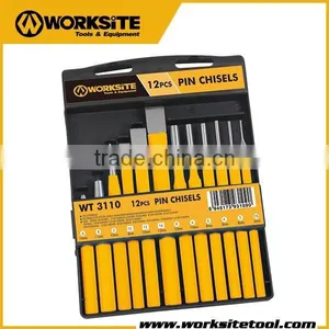 WT3110 Worksite Brand Hand Tools 12pcs Pin Chisel Set thumbnail-1