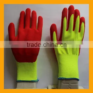 15G Thicken Nylon Sandy Nitrile Double Dipped Oil Field Work Gloves thumbnail-1
