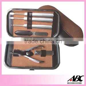 Fancy Red Color Case All Stainless Steel Nail Manicure Set thumbnail-4