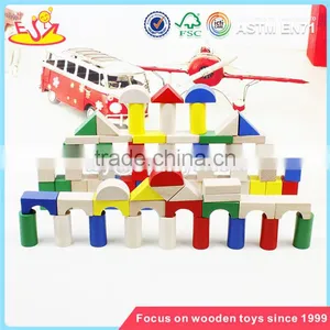 Wholesale Baby Wooden Building Blocks Toy Teaching Aid Wooden Building Blocks Toy W13A027 thumbnail-4