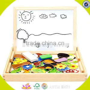 Wholesale Teaching Aid Kids Wooden Baby Easel Useful Art Training Wooden Baby Easel W12B032 thumbnail-6