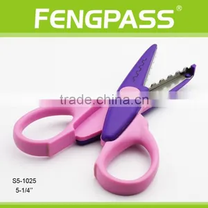 S5-1025 5.25 Inch 2Cr13 Stainless Steel Blade With Plastic Handle Zig Zag Shears thumbnail-3
