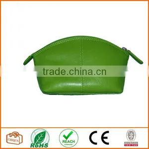 Leather Cosmetic Pouch Emerald thumbnail-1