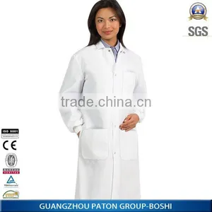 Unisex New Design Long Sleeves Nurse White Uniform thumbnail-1