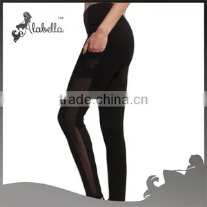 Sport Mesh Phone Pocket Leggings Work Out Running Yoga Pants Women Fitness Wear thumbnail-1