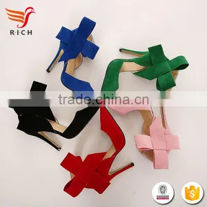 HFRTA234 Genuine Leather Fashion Flower Crystal High Heel Wedding Shoes Bridal thumbnail-3