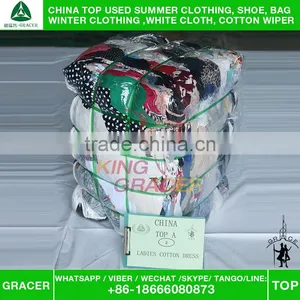 Gracer Stock Europe Style Bales 100kg Ladies Cotton Dress Used Designer Clothes thumbnail-5