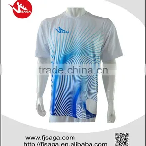 2014 Hot Sale Sportswear Sublimated Polyester Elastane Squash or Tennis T-shirt thumbnail-1