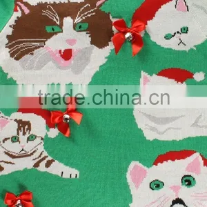 Christmas Tree Design for Unisex Oem Knitting Sweater Wholesale Ugly Christmas Sweaters thumbnail-5