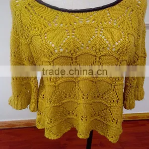 Woman Girl Sweater Wool Sweater Design for Girls thumbnail-1