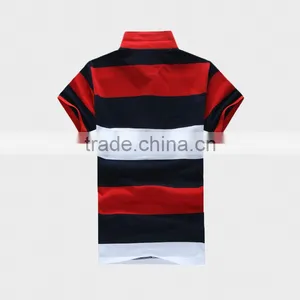 Stripe Men's Polo Shirt With Ribbon thumbnail-5