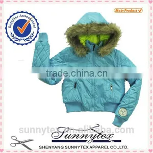 Sunnytex 2014 New Arrival Girls Fake Fur Hood Snow Jacket thumbnail-1