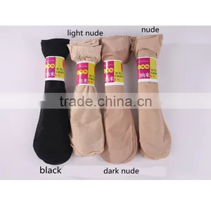 Amazing 10 Pairs/ Lot Black Nude Pure Color Short Sock Thin Transparent Crystal Silk Socks Girl Summer Women's Socks thumbnail-6