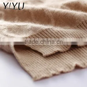 Hot Sale Winter Fall Women Loose Turtleneck Cashmere Cable Knit Pullover Sweater thumbnail-4