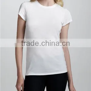 Simple Design Fashion Blank White Plain T Shirt thumbnail-1